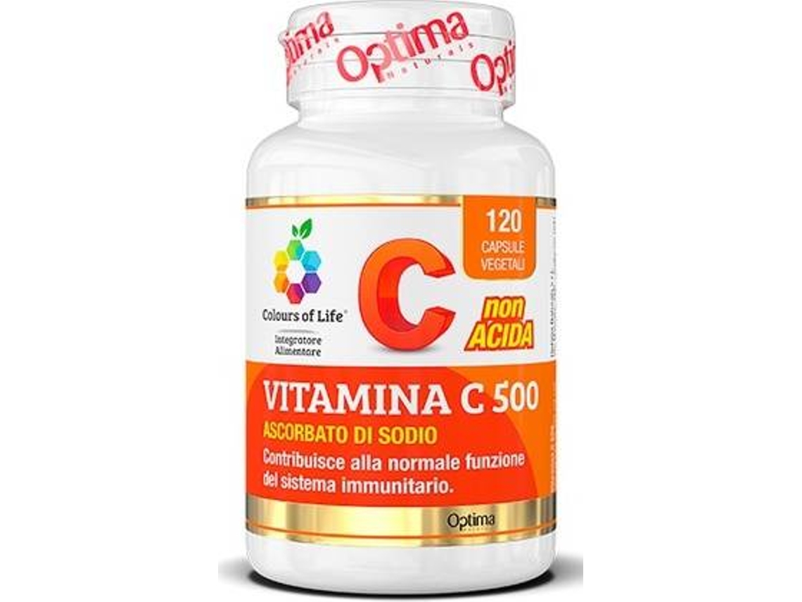 Complemento Alimentar COLOURS OF LIFE Vitamina C (120 cápsulas vegetais)