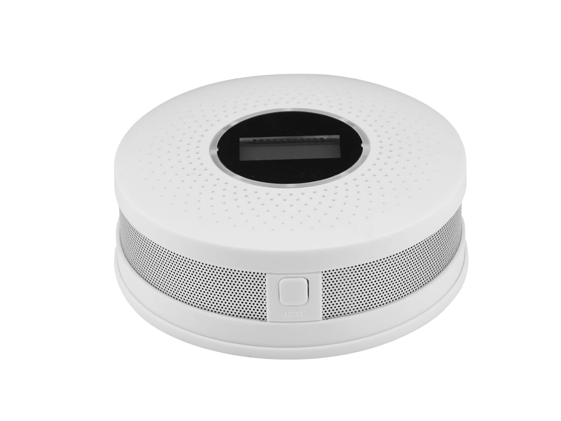 Detector De Humo Y Monóxido De Carbono Con Alerta De Voz En Vivo, Pantalla Led Y Alarma Para La Seguridad Del Hogar.