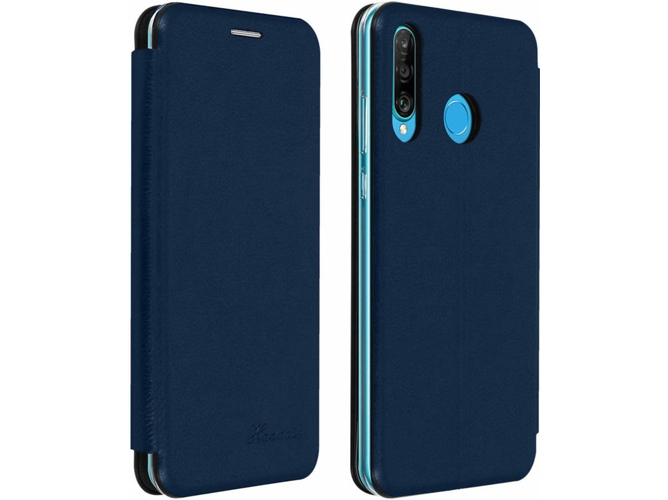 Funda Huawei P30 Lite, P30 Lite XL AVIZAR Piel Azul