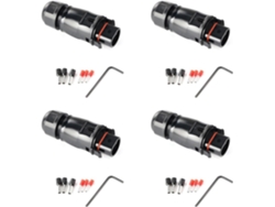 Kit De 4 Conectores Fotovoltaicos Impermeables Ip68 De 4000 V Y 40 A.