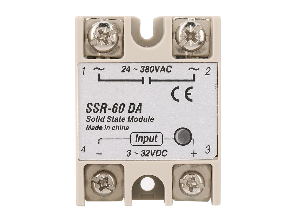 Relé De Estado Sólido Sellado Ssr-60da De Alta Calidad Y Eficiencia, 60 A Cc 3-32 V