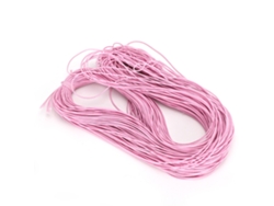 Cordón elástico rosa claro de 1,5 mm y 100 m para la creación de joyas DIY.