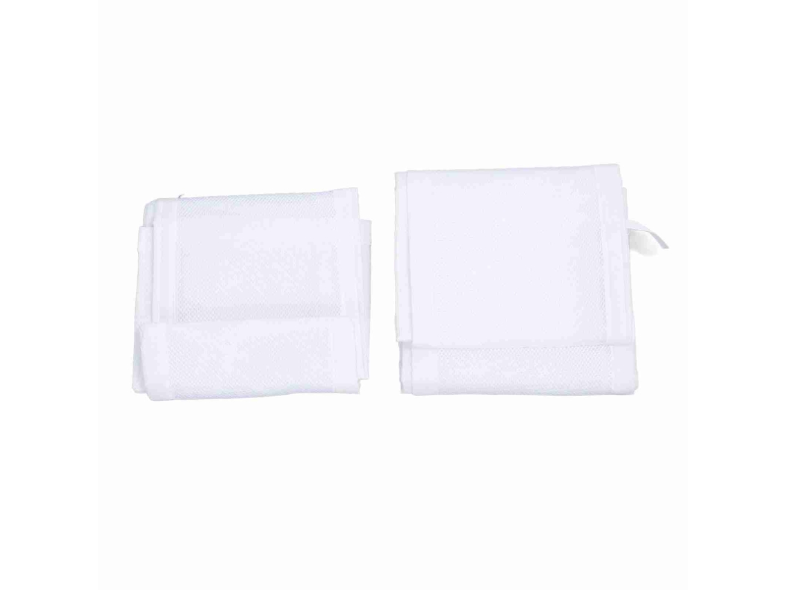 Protector De Cuna Ajustable De Malla Transpirable Para La Seguridad Del Bebé, Cuna Grande, Blanco