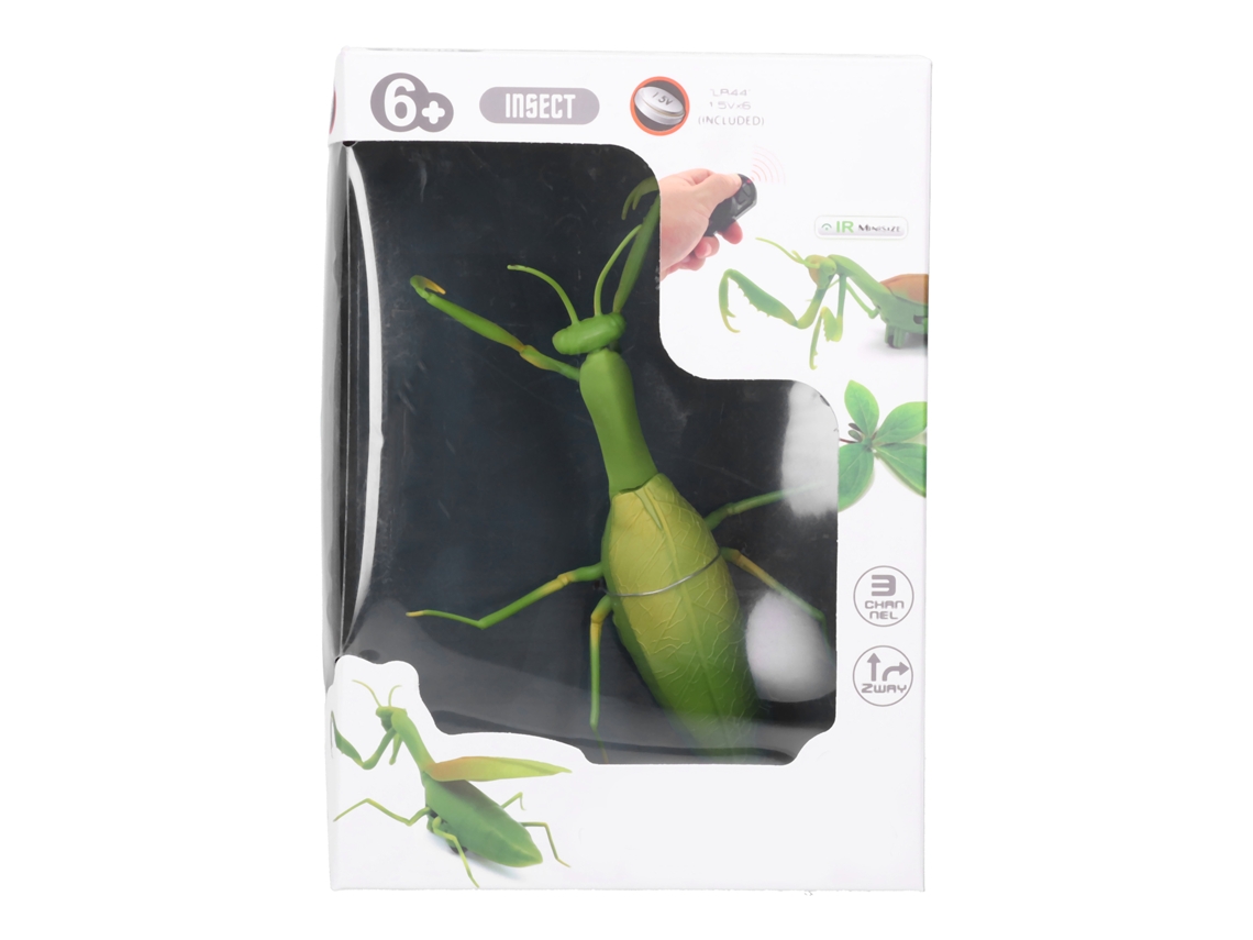 Ats-juguete De Insecto Control Remoto Mantis Eléctrico Para Halloween, Juguete De Animal Falso Asustador Para Niños Y Adultos