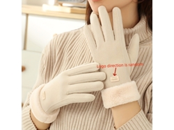 Un Par De Guantes Cálidos Para Pantallas Táctiles Para Mujer, Ideales Para El Invierno: Aislamiento De Poliéster Suave Para Todas Las Estaci