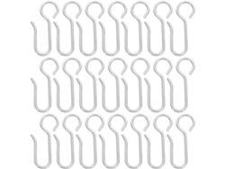 Paquete De 50 Ganchos De Acero Inoxidable De 2,0 X 40 Mm, Ganchos En Forma De S Para Cortinas Y Barras.