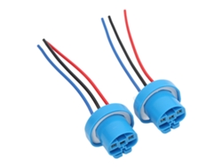 piezas de base hembra para luz de freno, ligera, compacta y práctica, con conector para cableado de luz trasera y luz de freno, intermitente.
