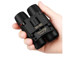 Mini binoculares plegables, compactos y portátiles, para niños y adultos, observación de aves, impermeables, para montañismo, color negro, Chennnls