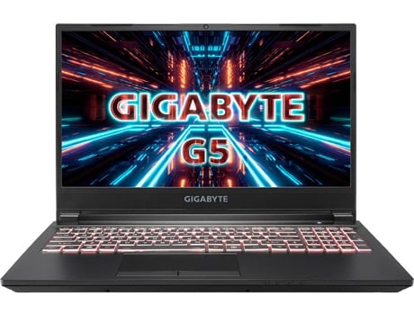 Portátil Gaming GIGABYTE G5 (Intel Core i5-11400H - NVIDIA GeForce RTX 3050 Ti - RAM: 16 GB - 512 GB SSD - 15.6'')