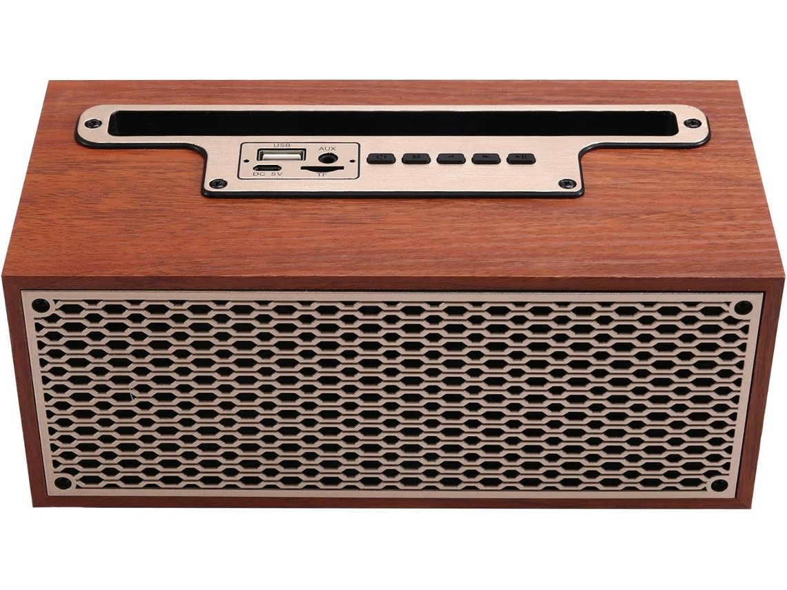 Altavoz Bluetooth Retro Con Subwoofer Inalámbrico Para Audio Doméstico, Control Remoto Y Cine En Casa Portátil