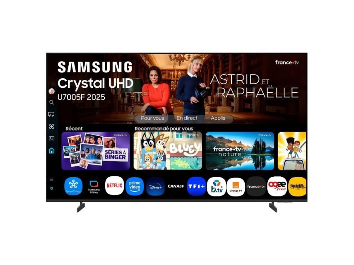 Televisor LED Samsung 55u7005f de 55'' 4K UHD 3840x2160 HDR10, Smart TV, Game Center, 3 HDMI, Wi-Fi (140 cm)