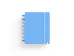 Cuaderno INGENIOX A5 Rayado 80Hj 100G Foam C/Goma Elástica Azul Pastel 66025030