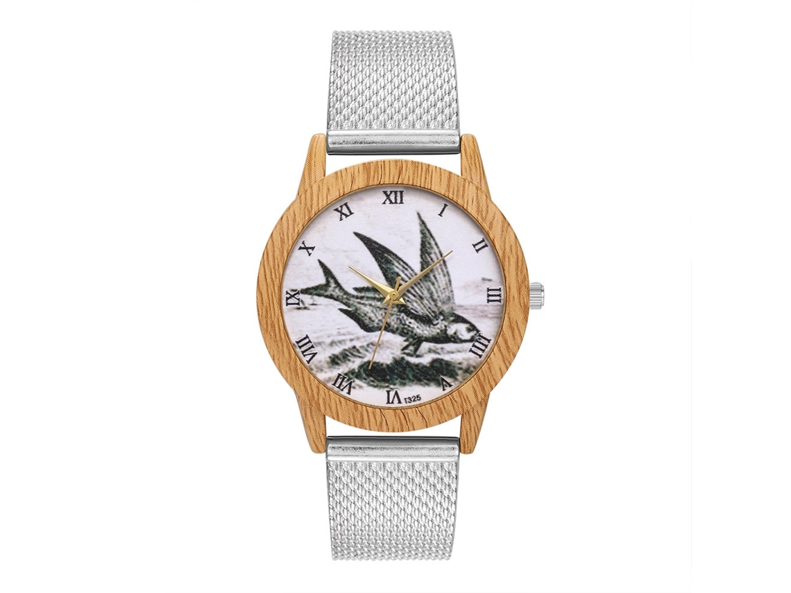 Reloj Analógico De Cuarzo Zhoulianfa Con Sencilla Pulsera De Acero Para Hombre Y Mujer (plateado)