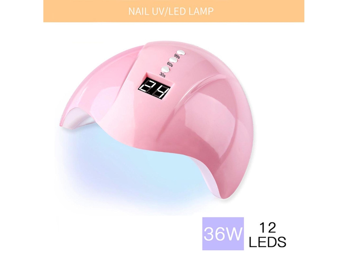 Kit De Manicura Con Lámpara Uv L-ed, Taladro De Uñas Y Herramientas Decorativas Pegatinas Extensión Moldes