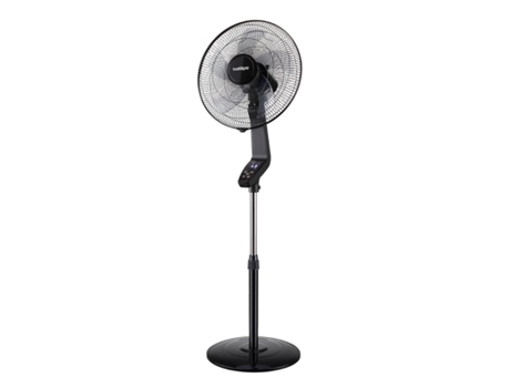 Ventilador de Suelo Ventilador BASTILIPO Coín Black Led