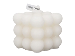 Ats-vela De Cera De Soja Cuadrada Artesanal Vertida A Mano Aromática Para Decoración Hogar Dormitorio Blanco