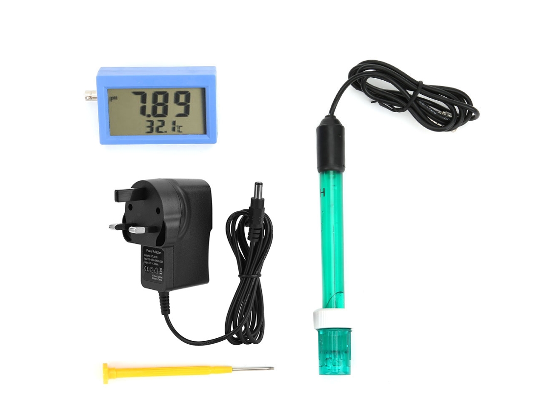 Analizador De Calidad Del Agua, Monitor De Ph Y Temperatura En Línea Para Piscinas, Acuicultura Y Acuarios Miniatura.