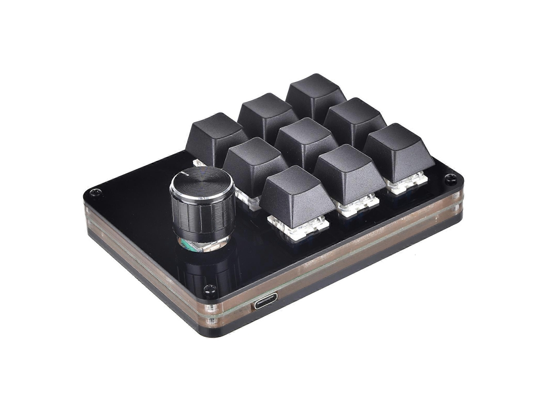 Mini teclado mecánico de 9 teclas y 1 botón para gamers, programable, intercambiable en caliente, personalizable y con macros. Ly Ebike