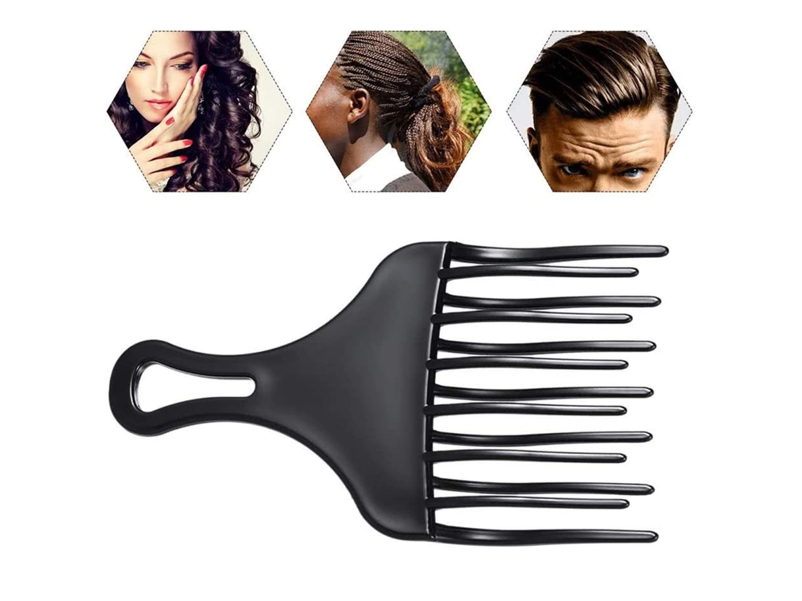 Peine De Plástico Ancho Para Pelo Afro Peine De Pelo Herramienta De Peinado Estilista