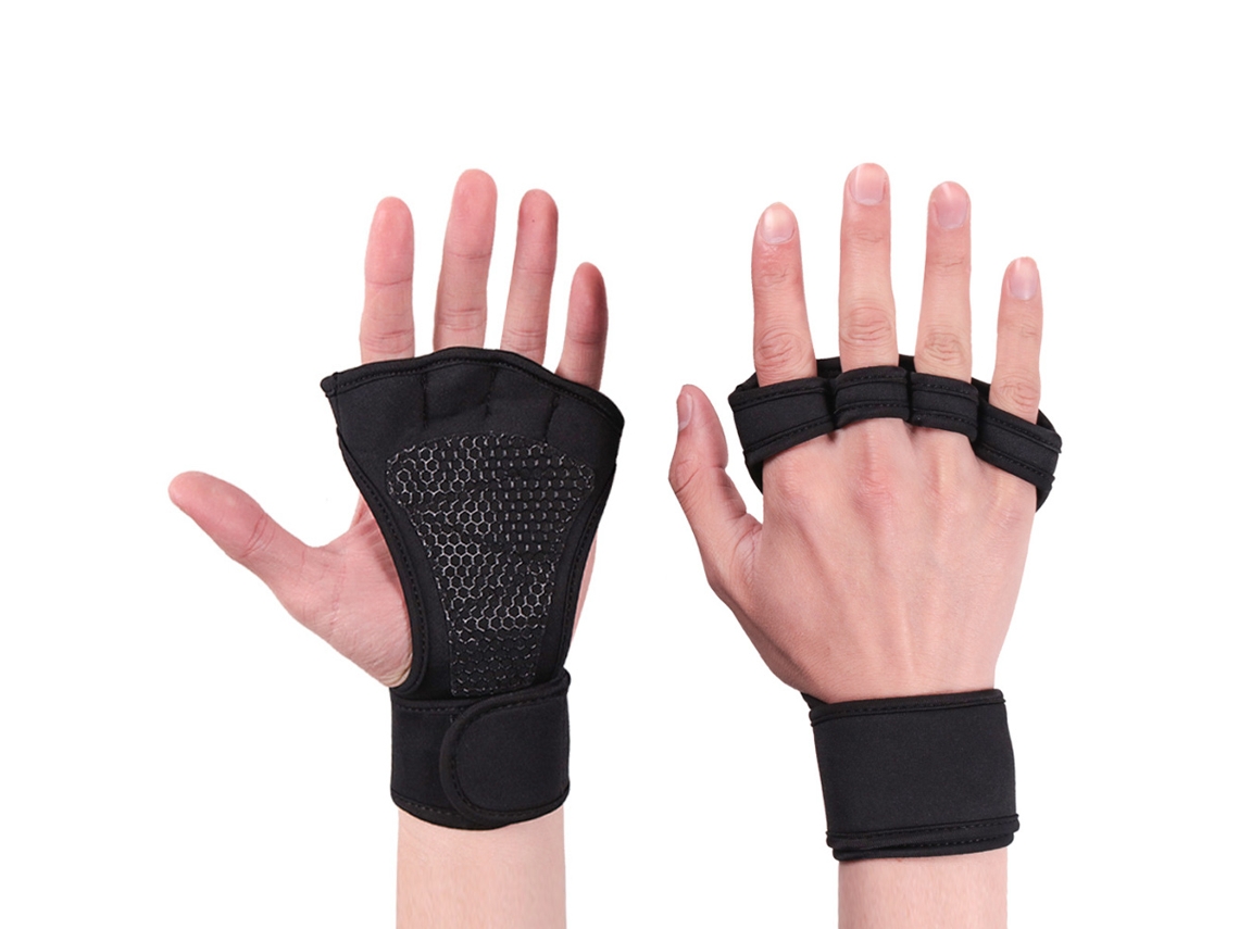 Guantes de levantamiento de pesas con puños integrados para hombres y mujeres, ideales para gimnasio y fitness