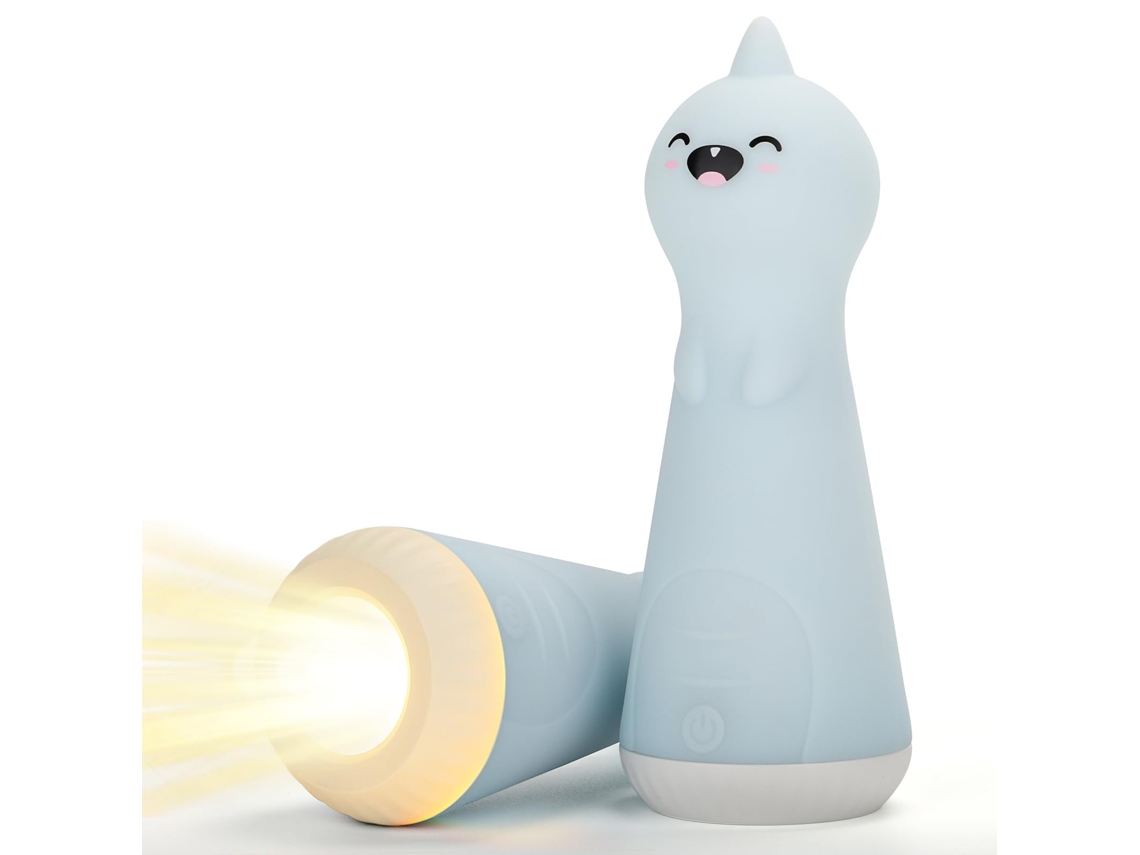 Luz Nocturna 2 En 1 Con Linterna Para Niños: Luz Led Nocturna Recargable Y Regulable Para Dormitorio Infantil. Brilla En La Oscuridad. Linte