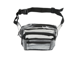 HYMNORA Bolsa de Cintura Transparente PVC Impermeable con Cremallera Gran Capacidad para Viaje Deporte