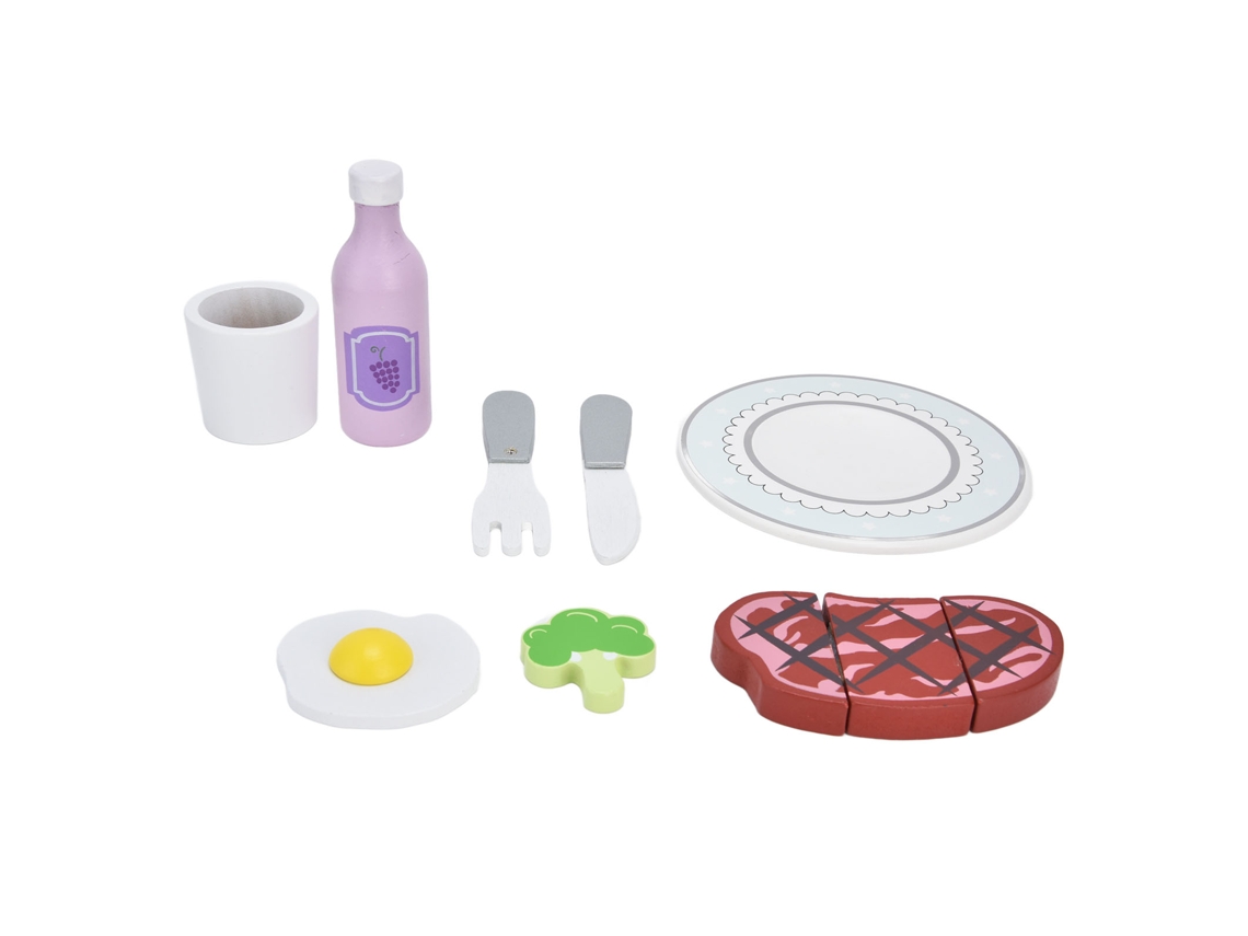 Brinquedo De Cozinha Simulação Bife Legume Omelete Conjunto De Jogo Para Crianças Oxyqblue