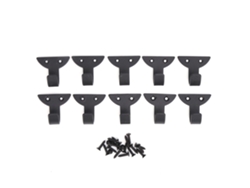 10 Ganchos De Pared Mini Negros De Hierro Retro Individuales Para Colgar Abrigos Bufandas Bolsas Toallas Llaves Tazas Sombreros