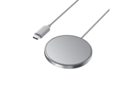 Conjunto De Cargadores Inalámbricos Rápidos Para Apple Yemaesre Magnético Plateado (2un)
