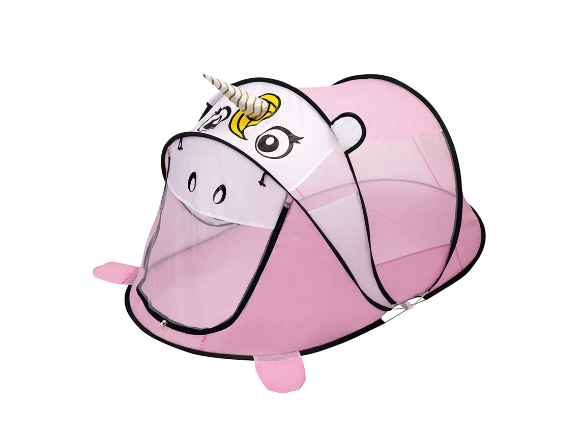 Tienda de campaña infantil Unicornio. 182 x 96 cm. Tienda de juegos para exterior, plegable. Se despliega.