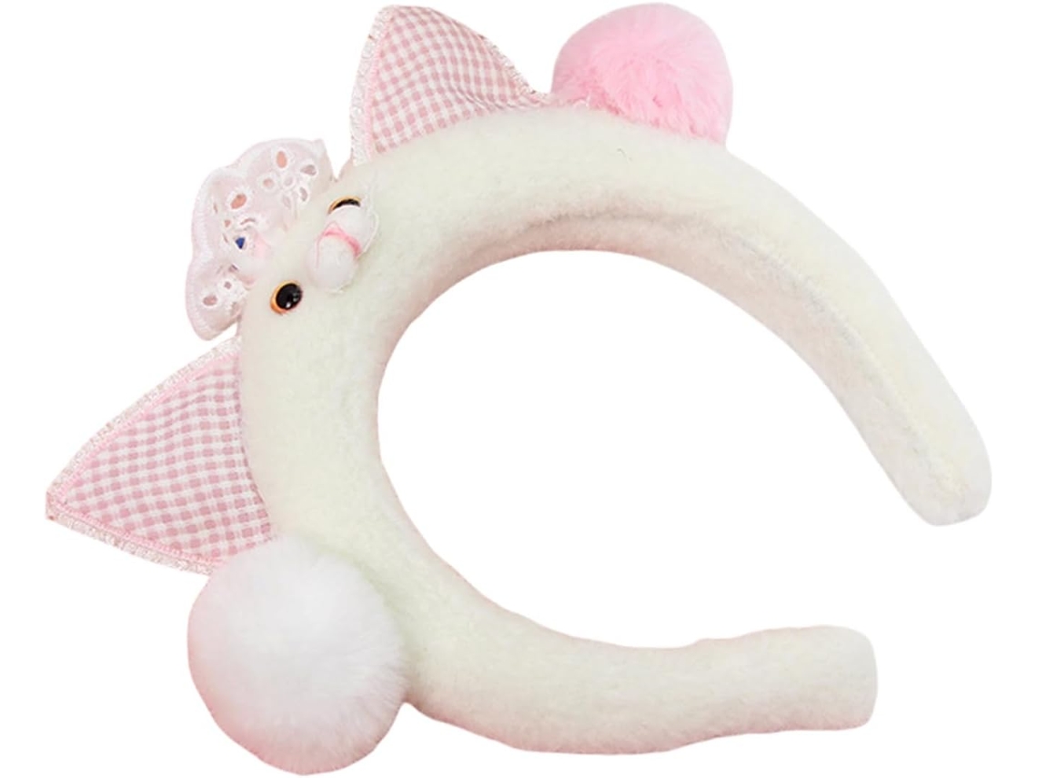 Accesorio Para El Cabello De Tela Suave Con Orejas De Dibujos Animados: Decoración De Peluche Para Fiestas.