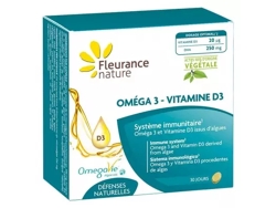 Omega 3 Vitamina D3 Fleurance Nature 30 Cápsulas