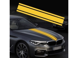 2026-sticker De Rayas Para Capó Coche Material Vinilo Impermeable Fácil Instalación Y Remoción