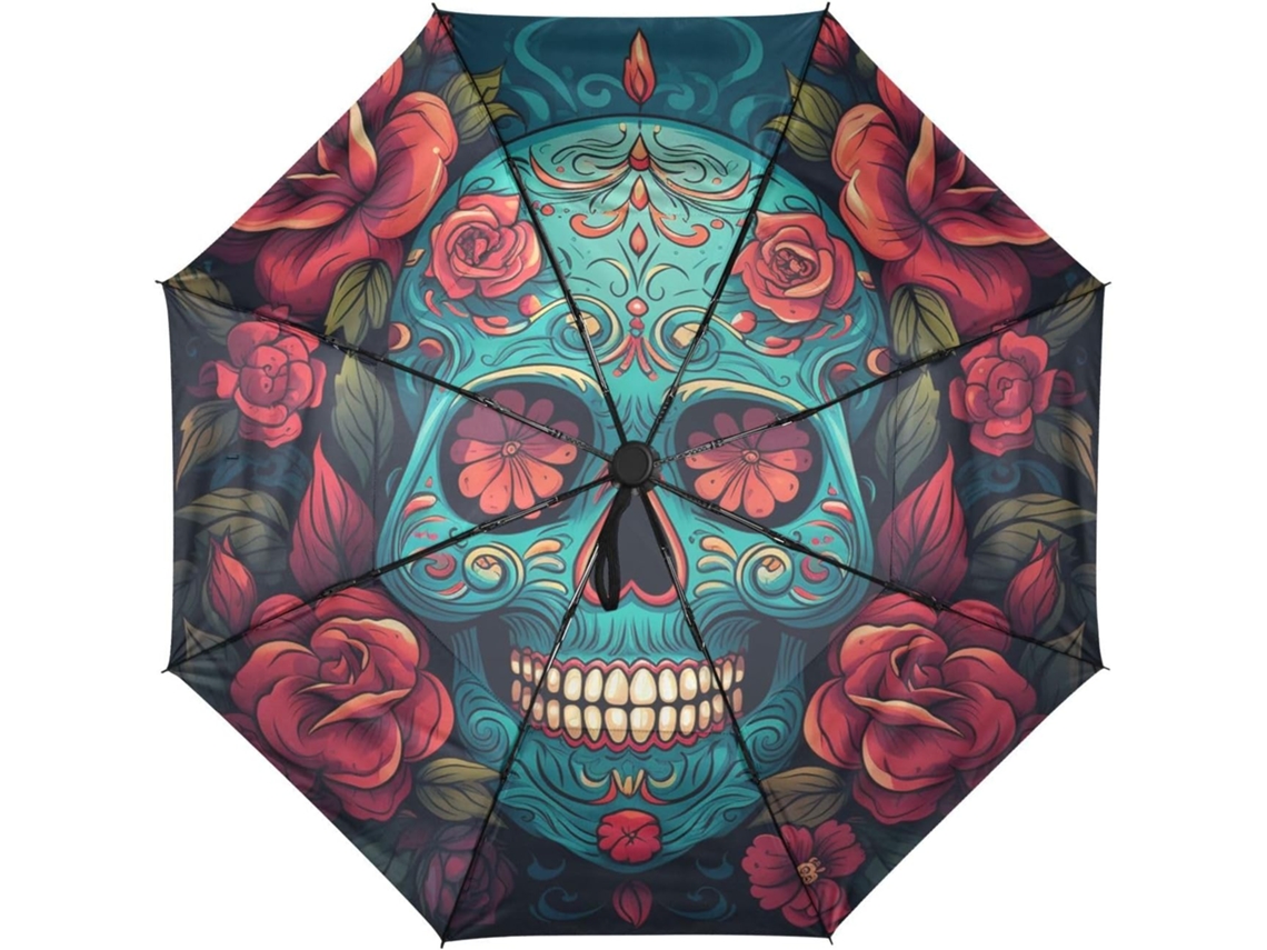 Paraguas De Viaje Estampado Vacaciones Con Floral