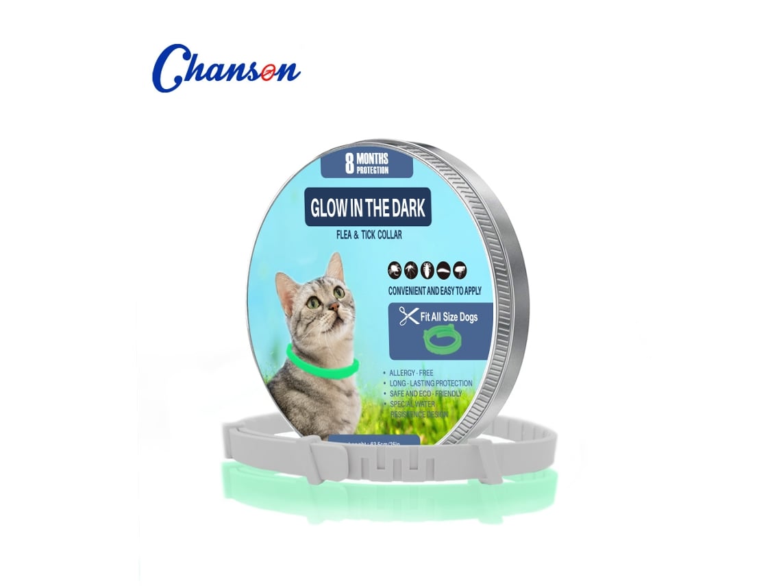 Colar Antipulgas (gato Luminoso) – 8 Meses – Eficaz Contra Pulgas, Carrapatos E Mosquitos – 38 Cm