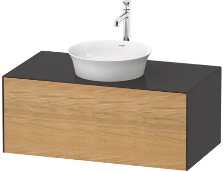 DURAVIT Tulip blanco, mueble de pared, ancho 1000 x fondo 550mm, con 1x extraíble, con tecnología tip-on, WT49760