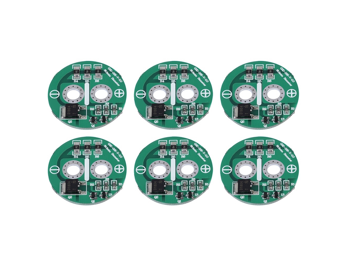 6 Piezas/set Condensador Super Farad De 2.5v Con Módulo De Placa De Protección Componentes Electrónicos