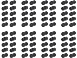 Paquete De 80 Bridas Giratorias Negras De 7 Mm De Diámetro Interior Con Núcleo De Ferrita.
