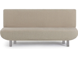 Funda de Sofá Clic Clac 3 Plazas EYSA Premium Troya Tejido Elástico (200 x 140 x 100 cm - Poliéster y Algodón - Visón)