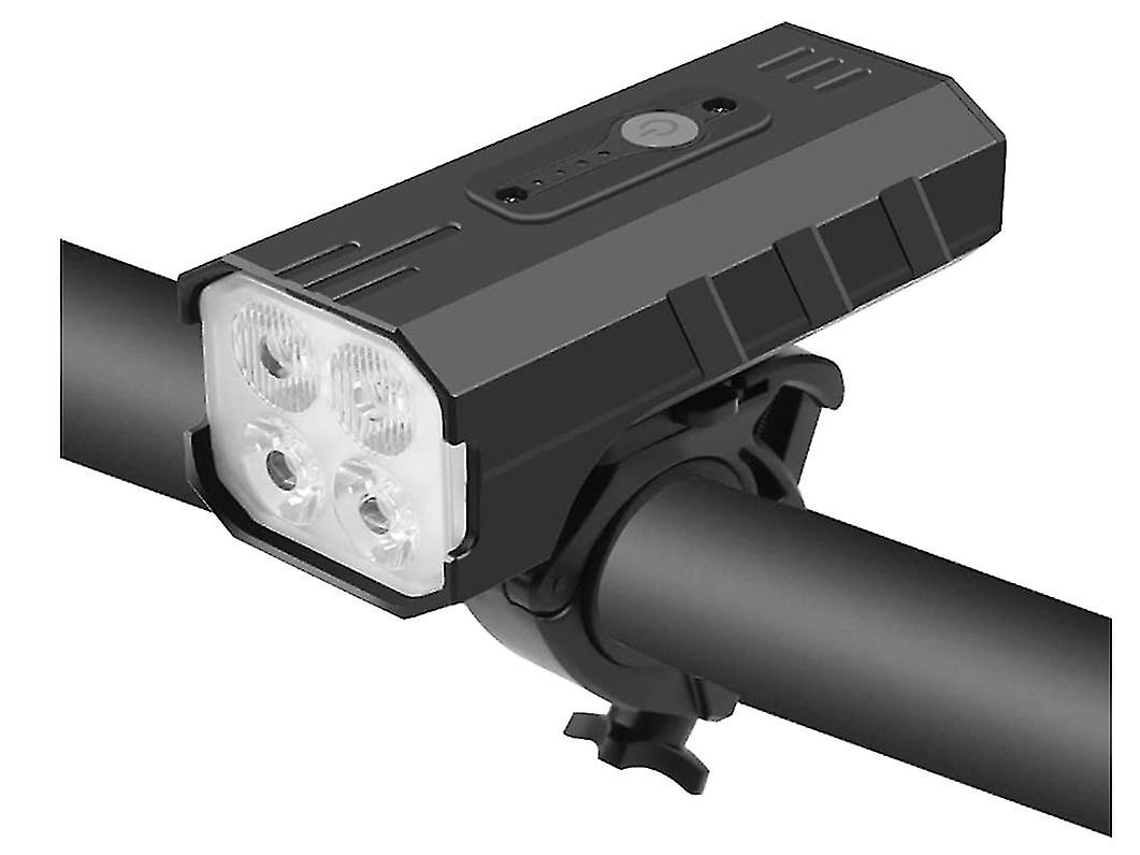 Faro Bicicleta 5200mah Ipx5 Usb Recargable Negro Yizhood