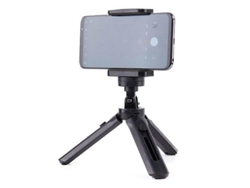 Mini trípode con soporte para teléfono móvil, soporte para cámara Selfie, soporte para GoPro negro