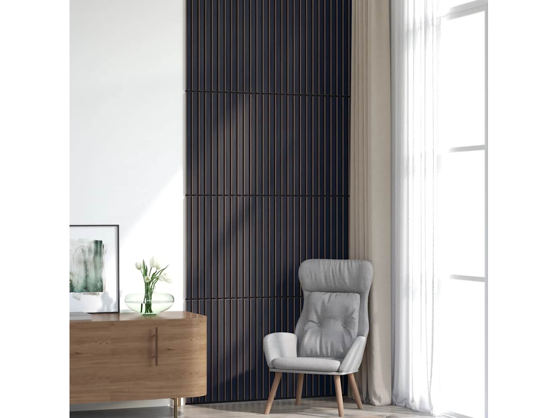 Paneles acústicos de pared (8 unidades, listones, 60,5 x 60 cm, WSD667405), Lovely Home