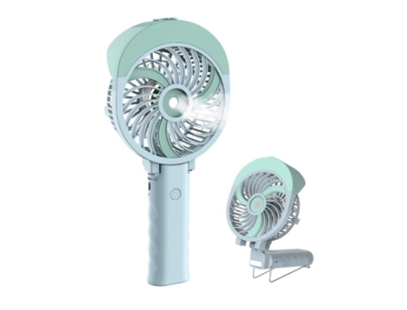 Ventilador de Mano con Nebulización Ventiladores Recargables Portátiles Funciona con Pilas 3 Velocidades y Pulverizador de 55 Ml y Ventilador Usb P...