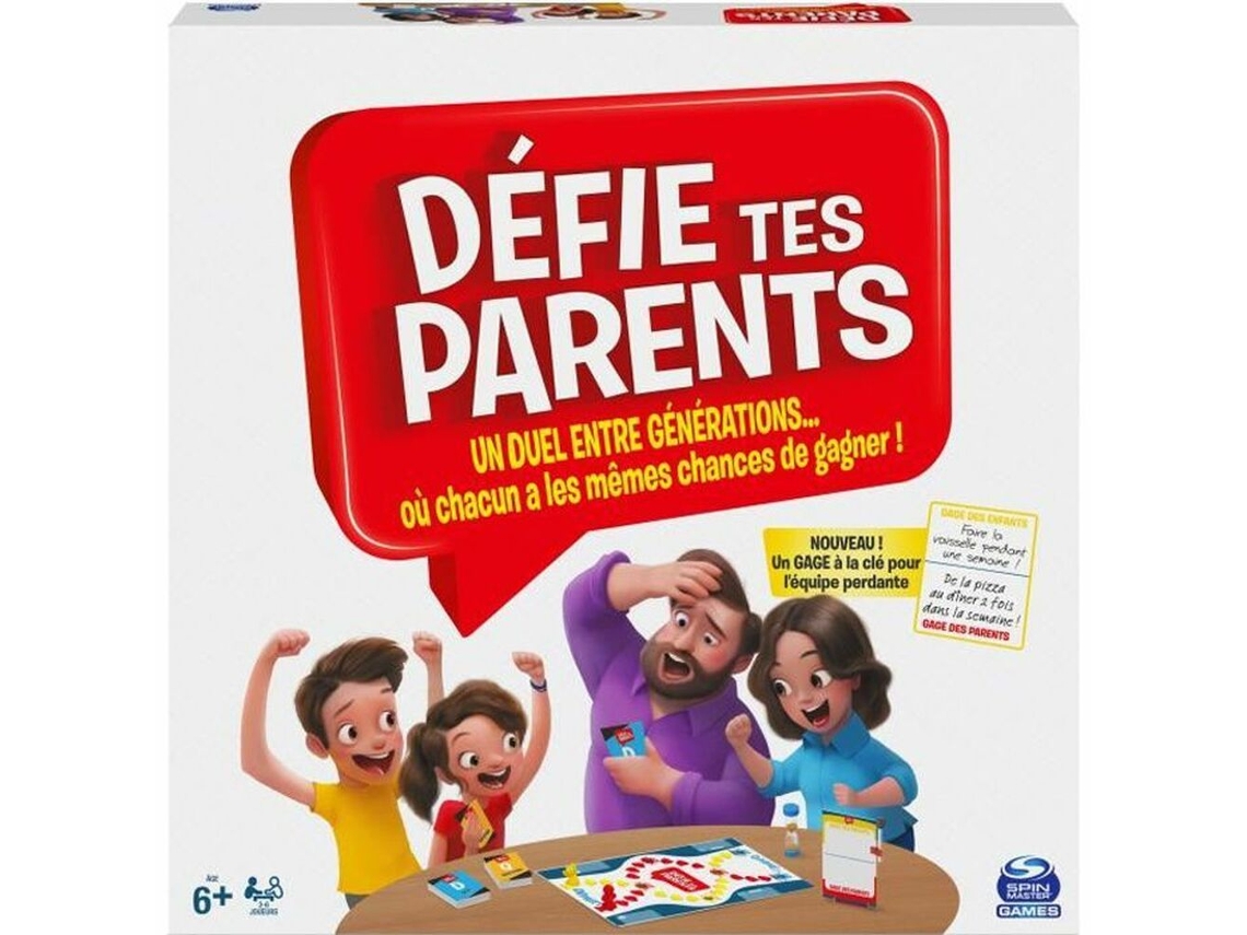 Juego de Mesa SPIN MASTER Challenge your parents Bets (FR)