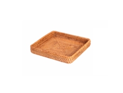 Cesta de ratán, bandeja de almacenamiento para baño, mesa de centro RNEMITERY