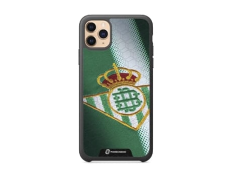 Funda Móvil Oficial Real Betis Fc para iPhone 11 Pro PHONECASES3D Piel Sintética Negro