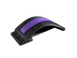 (morado) Masajeador De Espalda Ajustable Multinivel Para Acupuntura, Estiramiento Lumbar Y Cervical, Y Soporte Para La Columna Lumbar Y Cervical.