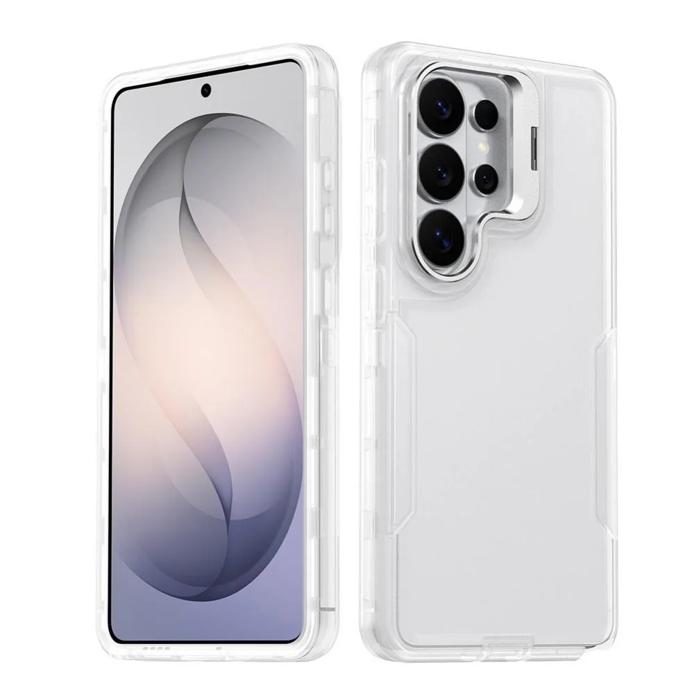 (transparente, Galaxy A56) Funda Protectora De Aleación Con Soporte Para Lente Para Samsung, Resistente A Los Arañazos.