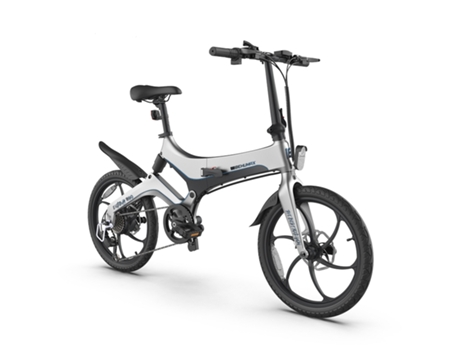 Bicicleta Eléctrica BEHUMAX E-Urban 890 Blanco (Autonomía: 35 Km - Velocidad Máx: 25 Km/h)