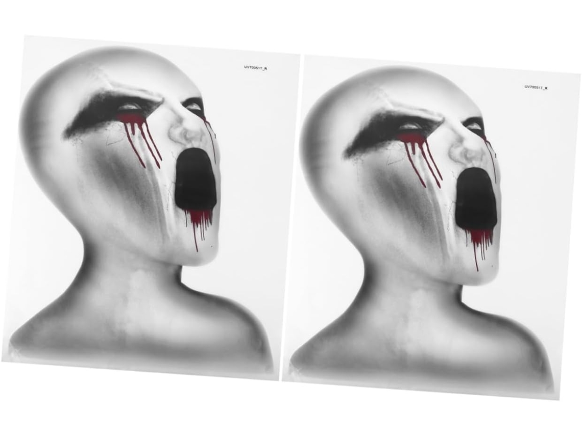 Paquete De 2 Pegatinas De Pared Con Diseño De Alienígenas Para Halloween, Removibles Y